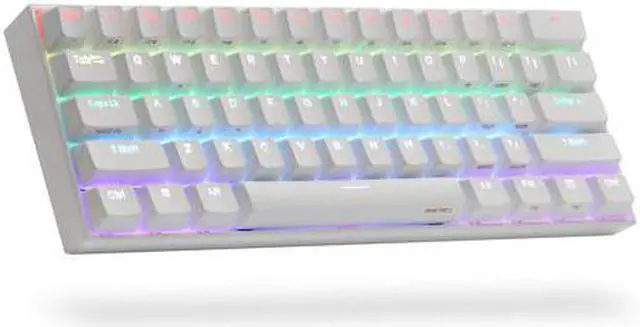 Main image of Anne Pro 2 Mechanical Gaming Keyboard TLK 60% True RGB Backlit - Wired/Wireless Bluetooth 4.0 PBT Type-c Up to 8 Hours Extended Battery Life, Linux Mac Full Keys Programmable (Gateron Brown, White)
