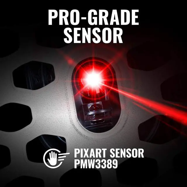 Alt view image 5 of 20 - Cooler Master MM711 Gaming Mouse with Lightweight Honeycomb Shell, Ultraweave Cable, 16000 DPI Optical Sensor and RGB Accents