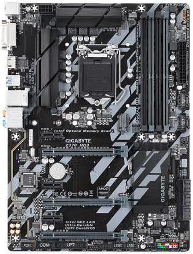Alt view image 3 of 4 - GIGABYTE Z370 HD3 (rev. 1.0) LGA 1151 (300 Series) Intel Z370 HDMI SATA 6Gb/s USB 3.1 ATX Intel Motherboard