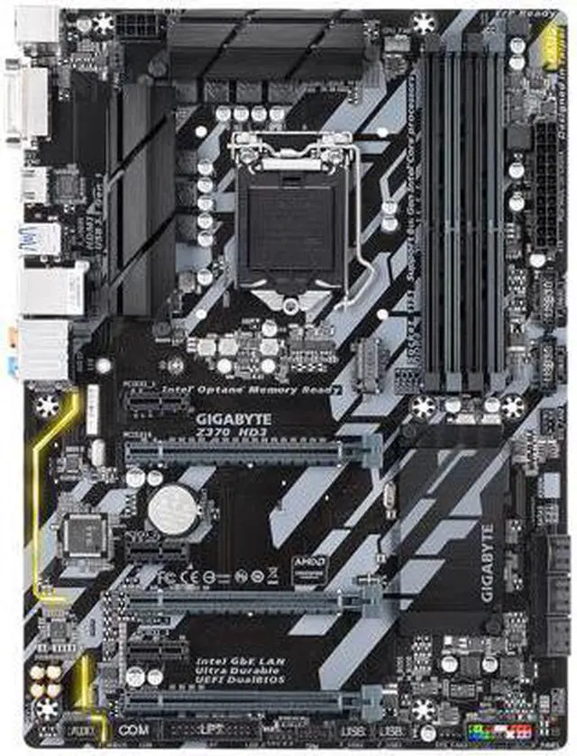 Alt view image 2 of 4 - GIGABYTE Z370 HD3 (rev. 1.0) LGA 1151 (300 Series) Intel Z370 HDMI SATA 6Gb/s USB 3.1 ATX Intel Motherboard