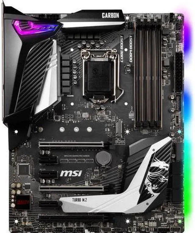 Main image of MSI MPG Z390 GAMING PRO CARBON LGA 1151 (300 Series) Intel Z390 HDMI SATA 6Gb/s USB 3.1 ATX Intel Motherboard