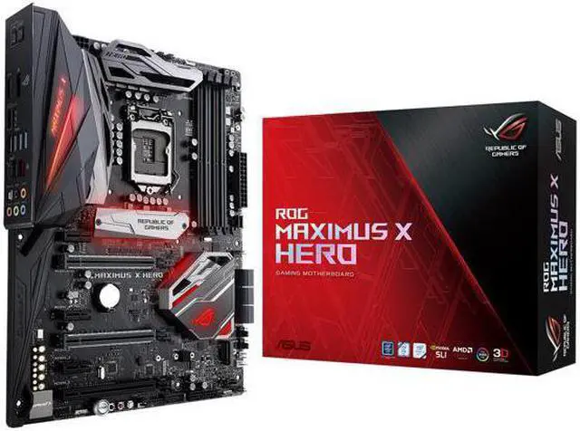 Alt view image 7 of 13 - ASUS ROG Maximus X Hero LGA 1151 (300 Series) Intel Z370 HDMI SATA 6Gb/s USB 3.1 ATX Intel Motherboard