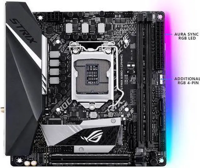 Alt view image 3 of 5 - ASUS ROG STRIX B360-I GAMING LGA1151 (300 Series) DDR4 DP HDMI M.2 Mini-ITX Motherboard