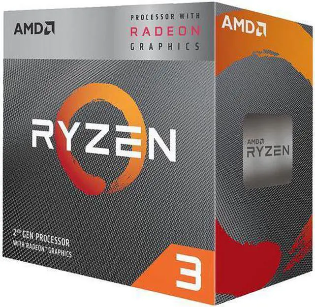 Main image of AMD RYZEN 3 3200G 4-Core 3.6 GHz (4.0 GHz Max Boost) Socket AM4 65W YD3200C5FHBOX Desktop Processor
