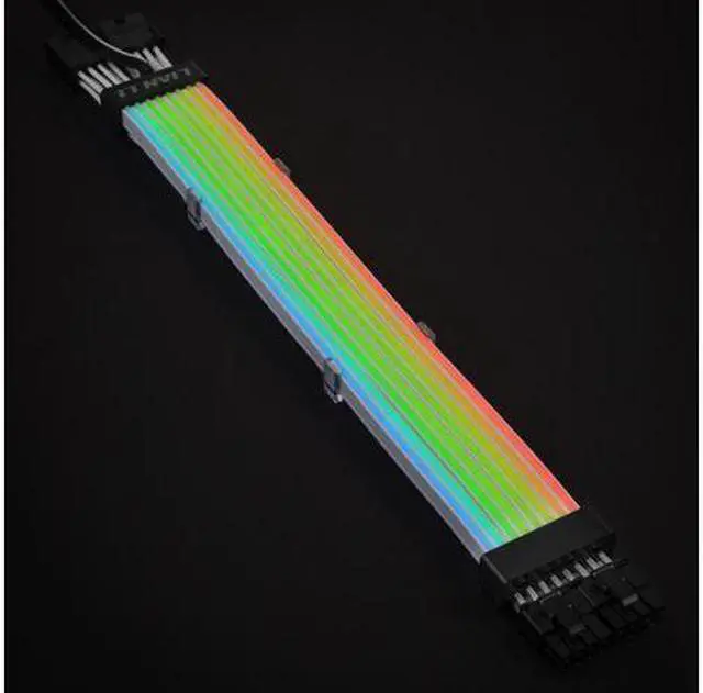 Alt view image 2 of 7 - LIAN LI STRIMER PLUS 8 Pins Addressable RGB VGA power cable  Video Card Cable---- Strimer 8 pins
