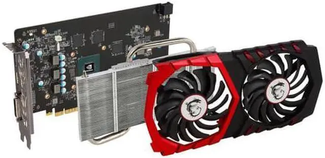 Alt view image 7 of 7 - MSI GeForce GTX 1050 Ti DirectX 12 GTX 1050 Ti GAMING 4G 4GB 128-Bit GDDR5 PCI Express 3.0 x16 HDCP Ready Video Card