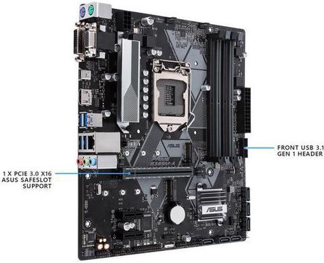 Alt view image 2 of 4 - ASUS PRIME B365M-A LGA-1151 Support 9th/8th Gen Intel Processor with Aura Sync RGB Header, DDR4 2666 MHz, M.2 Support, HDMI, SATA 6Gbps mATX Motherboard