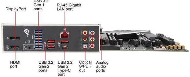 Alt view image 6 of 9 - ASUS AMD AM4 ROG Strix X570-F Gaming ATX Motherboard with PCIe 4.0, Dual M.2, SATA 6Gb/s, USB 3.2 Gen 2