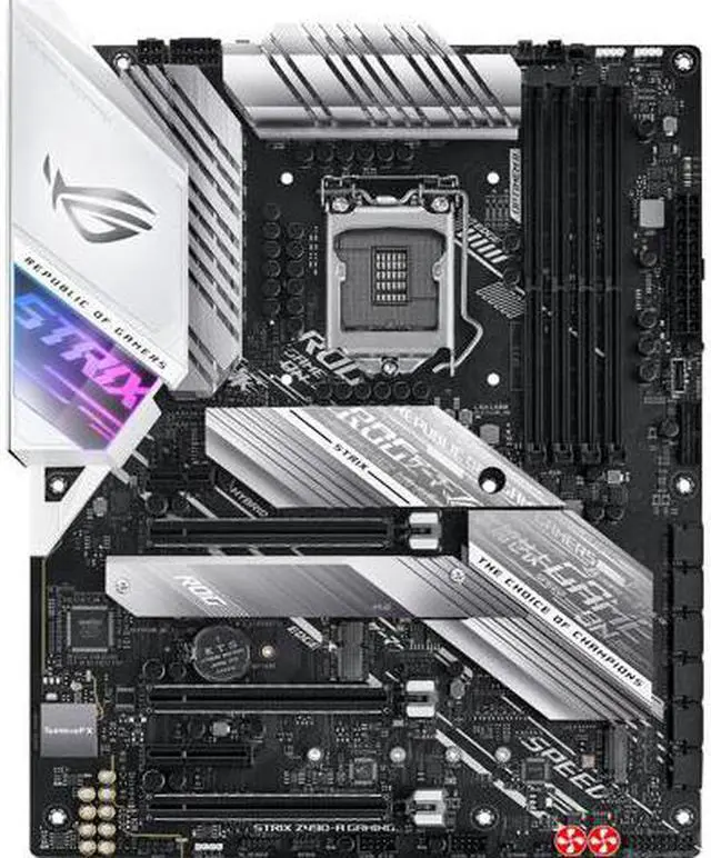 Main image of ASUS ROG STRIX Z490-A GAMING LGA 1200 (Intel 10th Gen) Intel Z490 SATA 6Gb/s ATX Intel Motherboard (12+2 Power Stages, DDR4 4600, Intel 2.5Gb Ethernet, USB 3.2 Gen 2, AURA Sync)