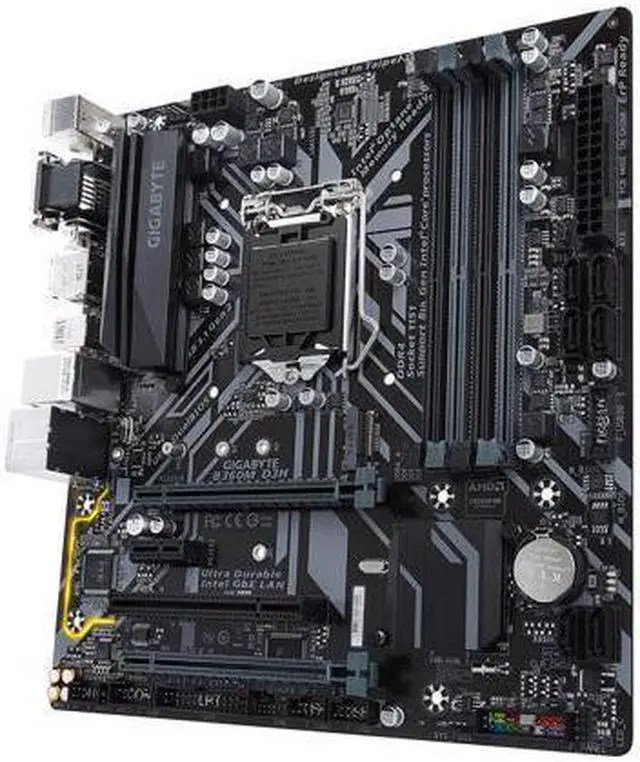 Alt view image 2 of 4 - GIGABYTE B360M D3H LGA 1151 (300 Series) Intel B360 HDMI SATA 6Gb/s USB 3.1 Micro ATX Intel Motherboard