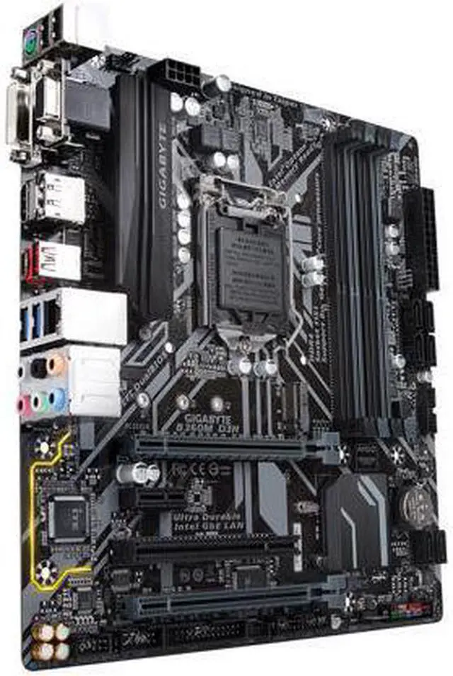 Alt view image 3 of 4 - GIGABYTE B360M D3H LGA 1151 (300 Series) Intel B360 HDMI SATA 6Gb/s USB 3.1 Micro ATX Intel Motherboard