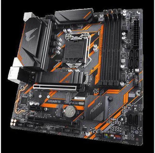 Alt view image 3 of 4 - GIGABYTE B360M AORUS PRO motherboard with RGB Fusion 2.0 with Digital LEDs, Intel GbE LAN with cFosSpeed, Dual M.2 slots, Ultra Durable PCIe Armor, Native Intel USB 3.1 Gen2 Type-A