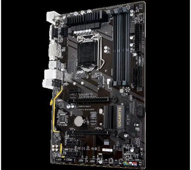 Alt view image 2 of 4 - Gigabyte b250-d3a desktop 1151 computer motherboard supports DDR4 memory