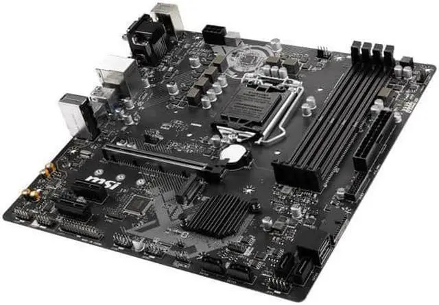 Alt view image 5 of 7 - MSI PRO B365M PRO-VDH LGA 1151 (300 Series) Intel B365 SATA 6Gb/s Micro ATX Intel Motherboard