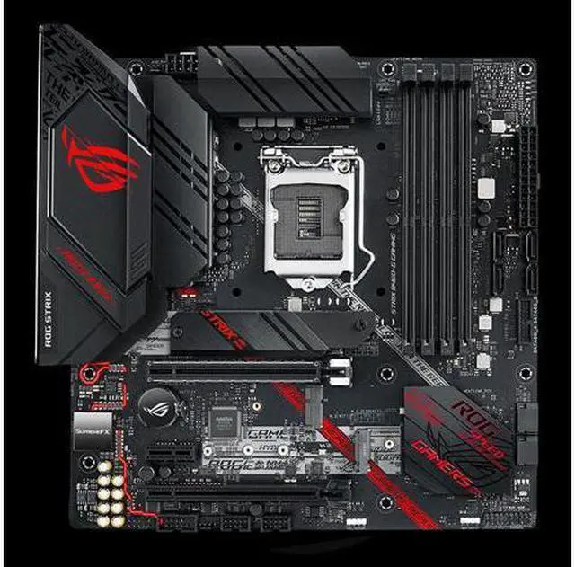 Alt view image 3 of 7 - ASUS ROG STRIX B460-G GAMING LGA 1200 Intel B460 DDR4 Micro ATX Motherboard (90MB1460-M0EAY0)