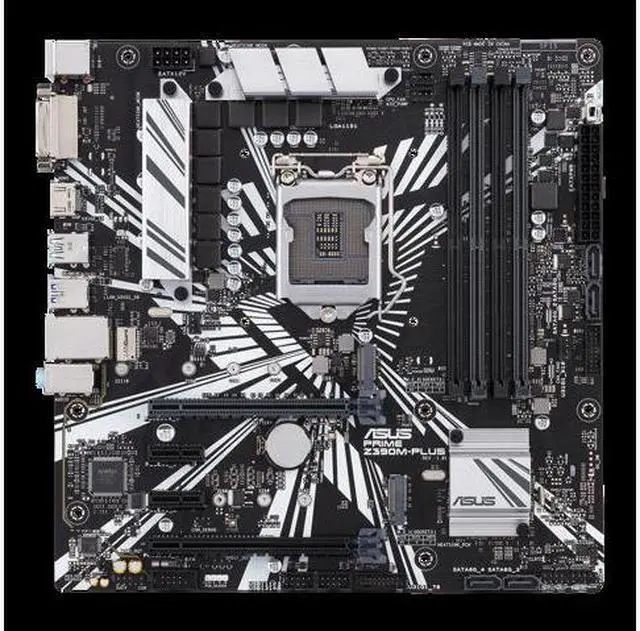 Main image of ASUS PRIME Z390M-PLUS Intel LGA 1151 mATX Gaming Motherboard (OptiMem II, DDR4 4266 MHz, Dual M.2, HDMI, Intel Optane memory ready, SATA 6Gb/s, USB 3.1 Gen 2)