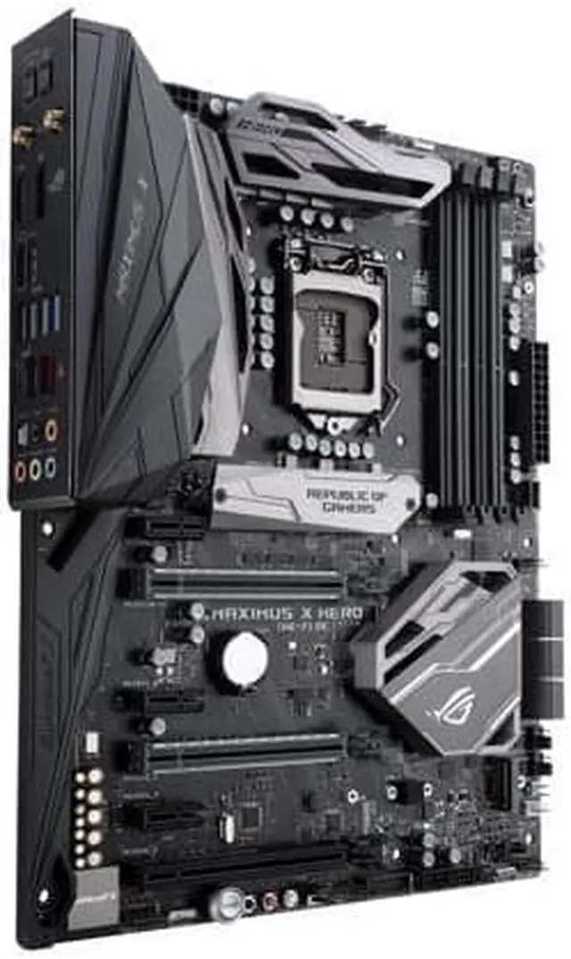 Alt view image 2 of 7 - ASUS ROG Maximus X Hero (Wi-Fi AC) LGA 1151 (300 Series) Intel Z370 SATA 6Gb/s ATX Intel Motherboard