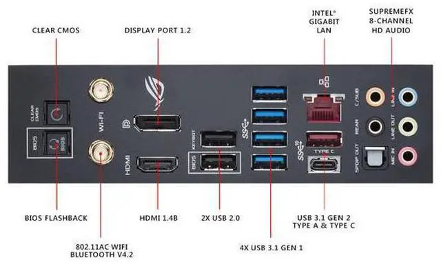 Alt view image 7 of 7 - ASUS ROG Maximus X Hero (Wi-Fi AC) LGA 1151 (300 Series) Intel Z370 SATA 6Gb/s ATX Intel Motherboard
