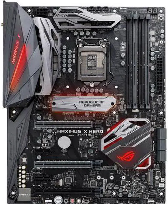 Main image of ASUS ROG Maximus X Hero (Wi-Fi AC) LGA 1151 (300 Series) Intel Z370 SATA 6Gb/s ATX Intel Motherboard