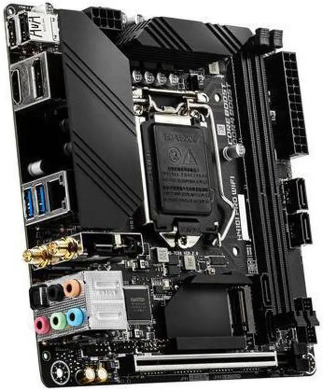 Alt view image 4 of 7 - MSI PRO H410I PRO WIFI LGA 1200 Intel H410 SATA 6Gb/s Mini ITX Intel Motherboard