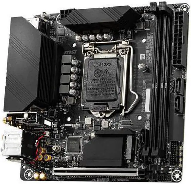 Alt view image 3 of 7 - MSI PRO H410I PRO WIFI LGA 1200 Intel H410 SATA 6Gb/s Mini ITX Intel Motherboard