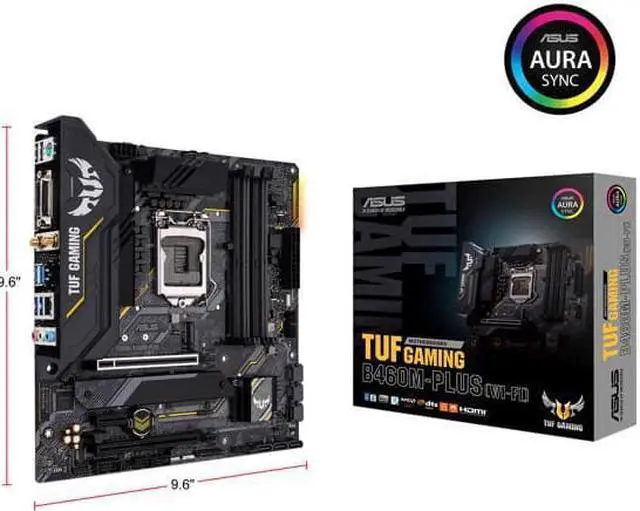 Alt view image 5 of 5 - ASUS TUF GAMING B460M-PLUS (WI-FI) LGA 1200 Intel B460 SATA 6Gb/s Micro ATX Intel Motherboard