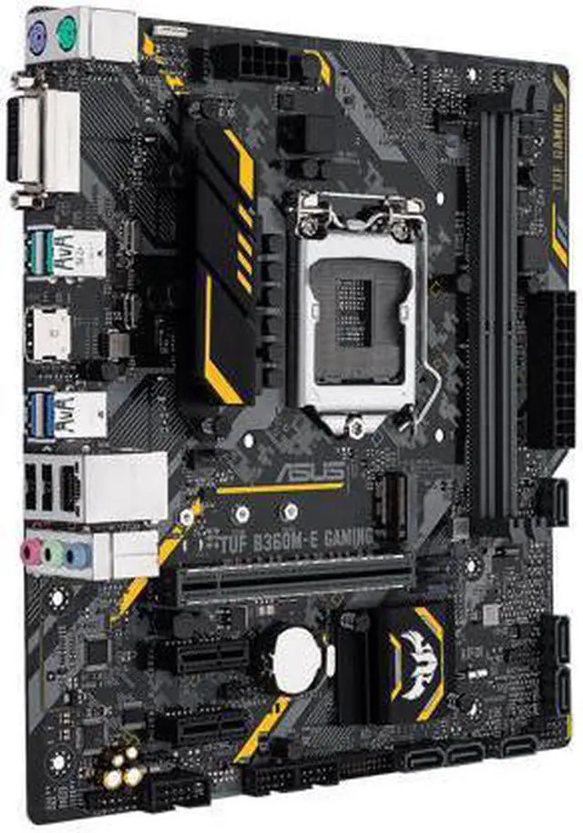 Alt view image 3 of 5 - ASUS TUF B360M-E GAMING LGA 1151 (300 Series) Intel B360 HDMI SATA 6Gb/s USB 3.1 uATX Intel Motherboard