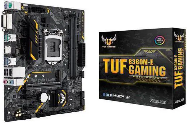 Alt view image 5 of 5 - ASUS TUF B360M-E GAMING LGA 1151 (300 Series) Intel B360 HDMI SATA 6Gb/s USB 3.1 uATX Intel Motherboard