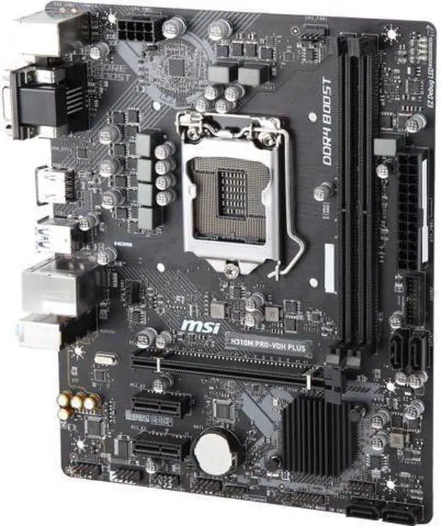 Main image of MSI PRO H310M PRO-VDH PLUS LGA 1151 (300 Series) Intel H310 HDMI SATA 6Gb/s USB 3.1 Micro ATX Intel Motherboard