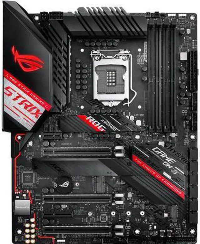 Main image of ASUS ROG STRIX Z490-H GAMING LGA 1200 (Intel 10th Gen) Intel Z490 SATA 6Gb/s ATX Intel Motherboard (12+2 Power Stages, DDR4 4600, Intel 2.5Gb Ethernet, USB 3.2 Gen 2, AURA Sync)