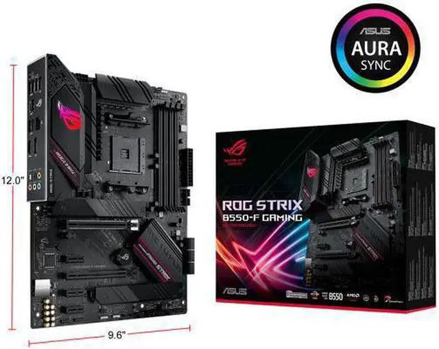Alt view image 7 of 14 - ASUS ROG STRIX B550-F GAMING AM4 AMD B550 SATA 6Gb/s ATX AMD Motherboard