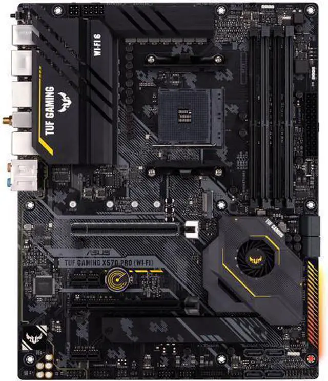 Alt view image 2 of 7 - ASUS TUF Gaming X570-PRO (WiFi 6) AMD AM4 (3rd Gen Ryzen ATX Gaming Motherboard (PCIe 4.0, 2.5Gb LAN, BIOS Flashback, HDMI, USB 3.2 Gen 2, Addressable Gen 2 RGB Header and Aura Sync)