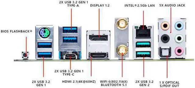 Alt view image 6 of 7 - ASUS TUF Gaming X570-PRO (WiFi 6) AMD AM4 (3rd Gen Ryzen ATX Gaming Motherboard (PCIe 4.0, 2.5Gb LAN, BIOS Flashback, HDMI, USB 3.2 Gen 2, Addressable Gen 2 RGB Header and Aura Sync)