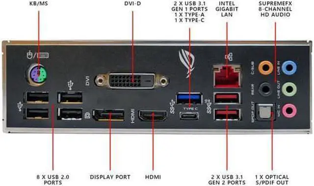 Alt view image 5 of 7 - ASUS ROG STRIX B365-F GAMING Support 9th/8th Gen Intel Processor with Aura Sync RGB, Dual M.2, DisplayPort, HDMI, DVI, SATA 6Gbps and USB 3.1 Gen 2 ATX Gaming Motherboard