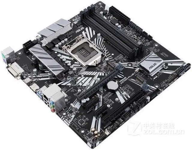 Alt view image 2 of 5 - ASUS PRIME Z370M-PLUS II Intel® Z370 Chip mATX Motherboard DDR4 Mainboard for LGA1151
