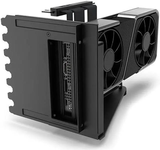 Alt view image 2 of 7 - NZXT Vertical GPU Mounting Kit-Black (AB-RH175-B1), Including GPU Holder & PCIe 4.0 Riser Cable,Designed for the NZXT H7 Cases Series