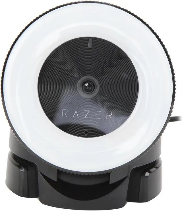Alt view image 2 of 7 - Kiyo Streaming Webcam: 1080p 30 FPS / 720p 60 FPS - Ring Light w/Adjustable Brightness - Built-in Microphone - Advanced Autofocus, Black