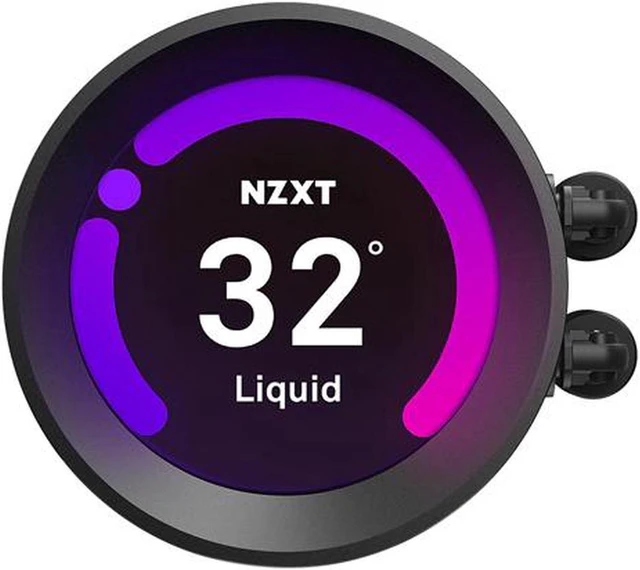 Alt view image 4 of 7 - NZXT Kraken Z53 240mm Liquid Cooler with LCD Display - Black