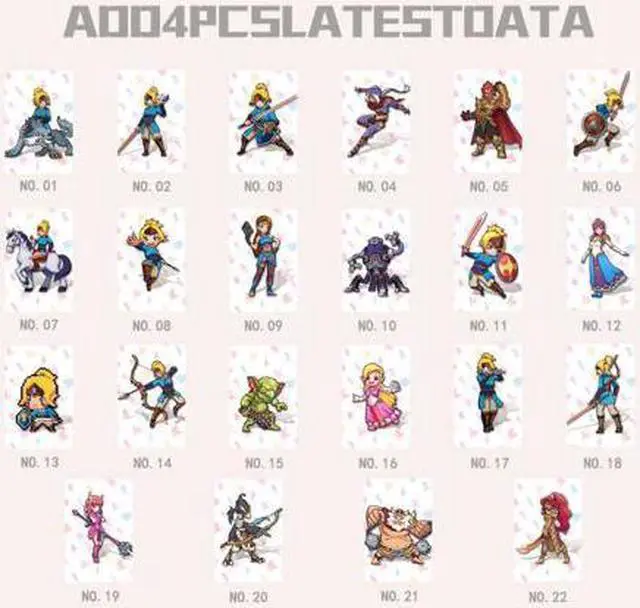 Alt view image 4 of 4 - ZELDA Mini 26PCS Tears of the Kingdom Full Set NFC PVC TAG Cards for AMIIBO Switch WII U(Weapons, Materials, Paraglider Skins)