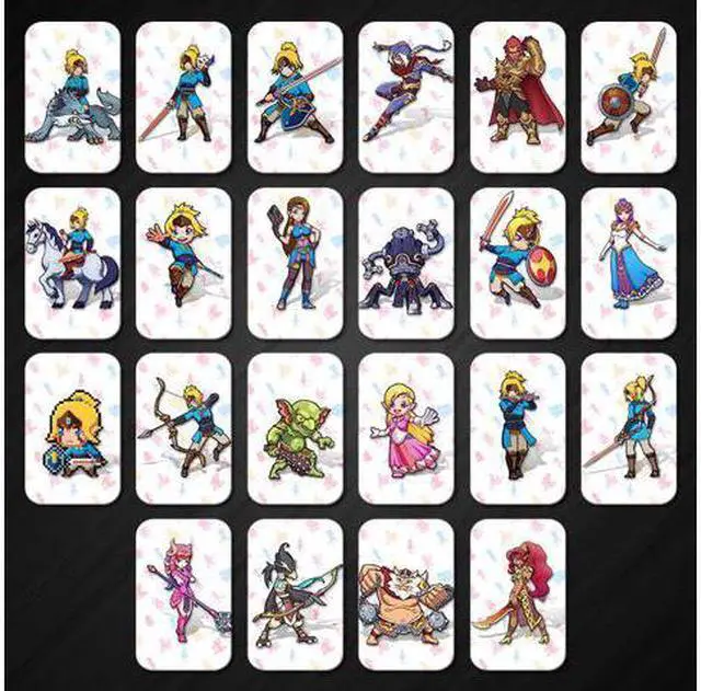 Alt view image 3 of 4 - ZELDA Mini 26PCS Tears of the Kingdom Full Set NFC PVC TAG Cards for AMIIBO Switch WII U(Weapons, Materials, Paraglider Skins)