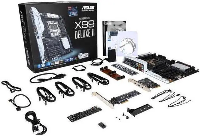 Alt view image 5 of 5 - ASUS X99-DELUXE II LGA 2011-v3 Intel X99 SATA 6Gb/s USB 3.1 ATX Intel Motherboard