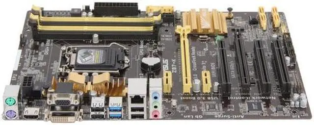 Alt view image 2 of 6 - ASUS Z87-K LGA 1150 Intel Z87 HDMI SATA 6Gb/s USB 3.0 ATX Intel Motherboard with UEFI BIOS