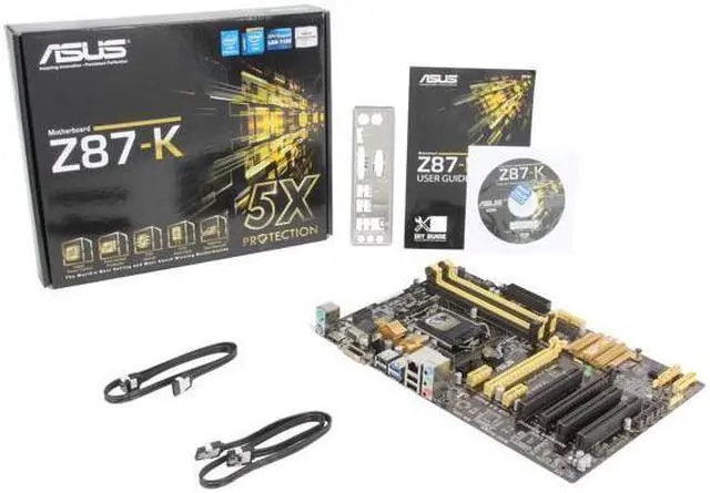 Alt view image 5 of 6 - ASUS Z87-K LGA 1150 Intel Z87 HDMI SATA 6Gb/s USB 3.0 ATX Intel Motherboard with UEFI BIOS