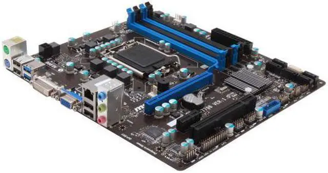 Main image of MSI B75MA-P45 LGA 1155 Intel B75 SATA 6Gb/s USB 3.0 Micro ATX Intel Motherboard with UEFI BIOS