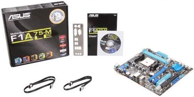 Alt view image 5 of 5 - ASUS F1A75-M LE FM1 AMD A75 (Hudson D3) SATA 6Gb/s USB 3.0 Micro ATX AMD Motherboard with UEFI BIOS