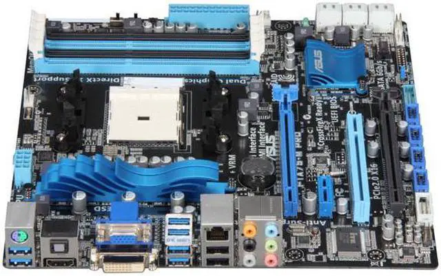 Alt view image 2 of 5 - ASUS F1A75-M PRO FM1 AMD A75 (Hudson D3) SATA 6Gb/s USB 3.0 HDMI Micro ATX AMD Motherboard with UEFI BIOS