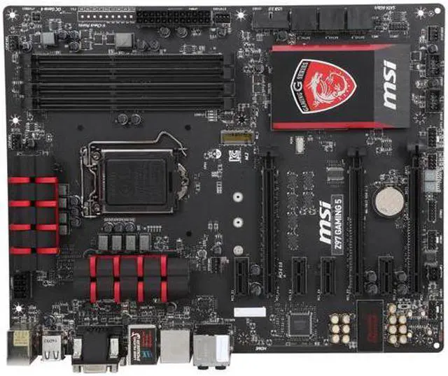 Alt view image 3 of 5 - MSI MSI Gaming Z97 GAMING 5 LGA 1150 Intel Z97 HDMI SATA 6Gb/s USB 3.0 ATX Intel Motherboard