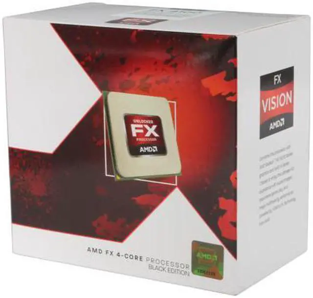 Main image of AMD FX-4100 Zambezi Quad-Core 3.6GHz (3.8GHz Turbo) Socket AM3+ 95W FD4100WMGUSBX Desktop Processor