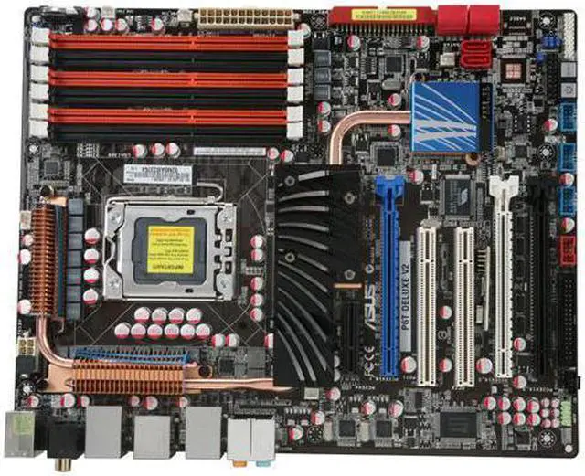 Alt view image 3 of 4 - ASUS P6T Deluxe V2 LGA 1366 Intel X58 ATX Intel Motherboard