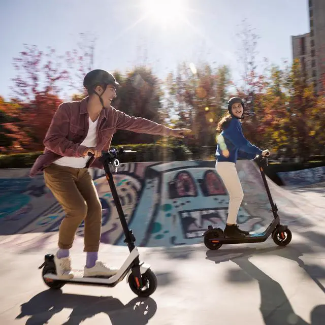Alt view image 6 of 7 - NIU Kick Electric Scooter Adult KQi2 Pro, Foldable 25 Mile Range 17mph - White
